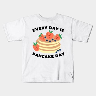 Funny pancakes lover slogan Kids T-Shirt